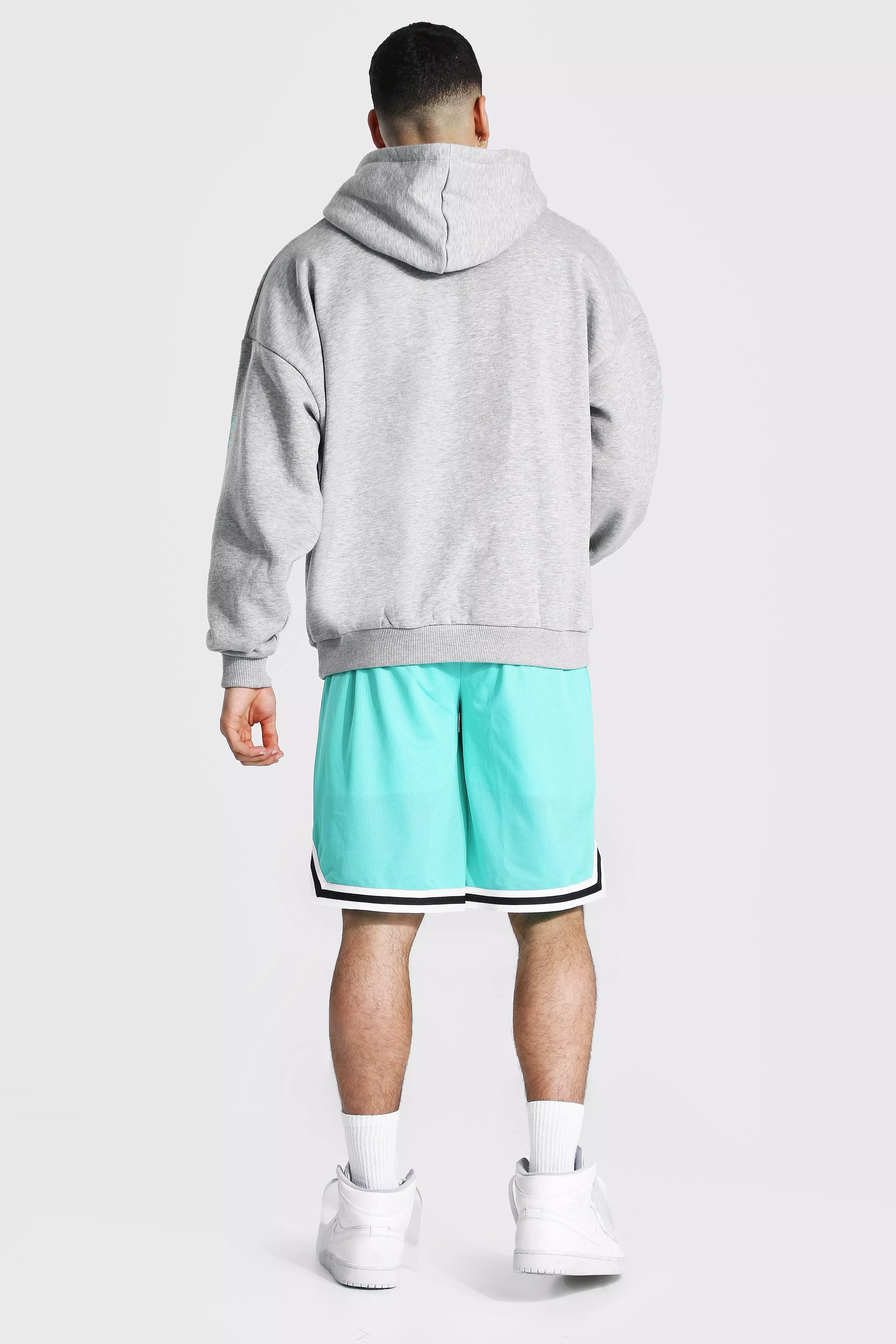 Boohooman shorts and hoodie on sale